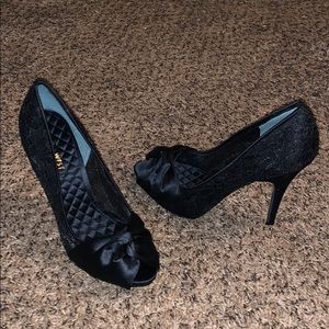 Lace Black Nine West Heels
